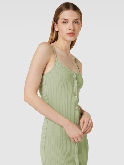 Vero Moda Sukienka o długości do kolan z listwą guzikową model ‘MADDYBABA’ Jasnozielony 3