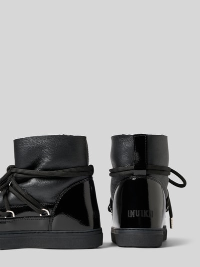 INUIKII Snow Boots aus Leder Modell 'GLOSS' BLACK 2