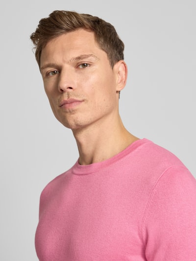 Drykorn Gebreide pullover met ribboorden, model 'Irmino' Lichtroze - 3