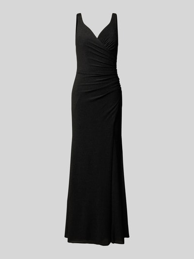 Mascara Abendkleid in Wickel-Optik Black 1