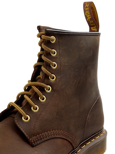 Dr. Martens Leren boots met rubberzool, model '1460' Middenbruin - 2