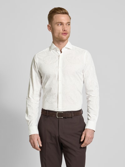 JOOP! Collection Regular Fit Business-Hemd mit Haifischkragen Modell 'Pares' Weiss 4