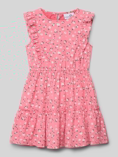 Happy Girls Kleid mit Rundhalsausschnitt Pink 1