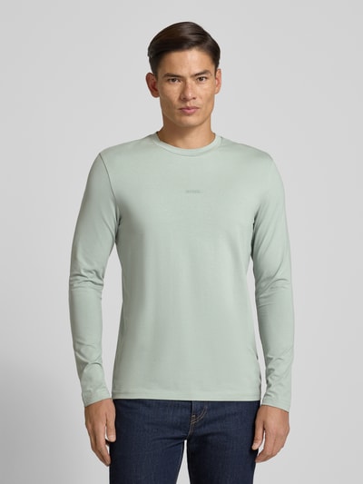 BOSS Orange Regular Fit Langarmshirt aus Baumwoll-Mix Modell 'CHARK' Mint 4
