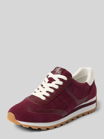 Lauren Ralph Lauren Sneaker mit Schnürverschluss Bordeaux 1