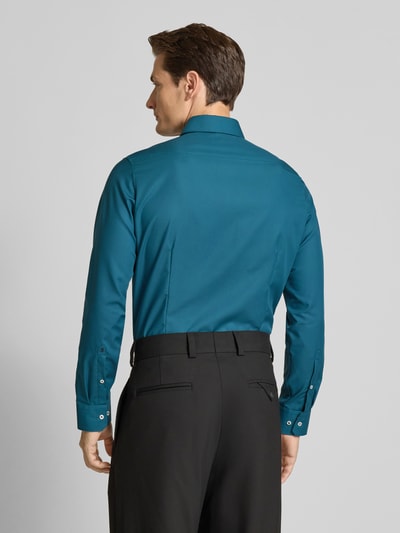 SEIDENSTICKER Koszula biznesowa o kroju regular fit z kołnierzykiem typu kent model ‘New’ Petrol 5