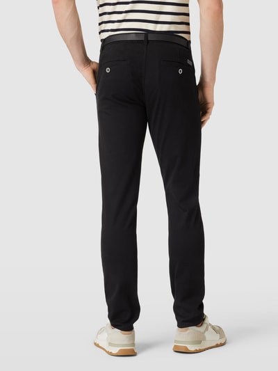 Lindbergh Classic fit chino met achterzakken Zwart - 5