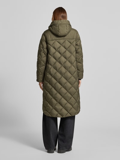Fuchs Schmitt Płaszcz pikowany z kapturem Oliwkowy 5