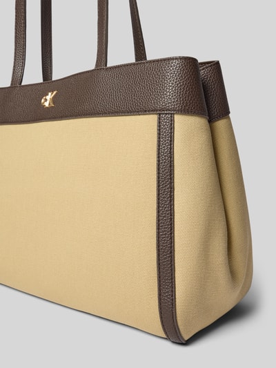 CK Calvin Klein Shopper aus Baumwoll-Canvas Beige 3