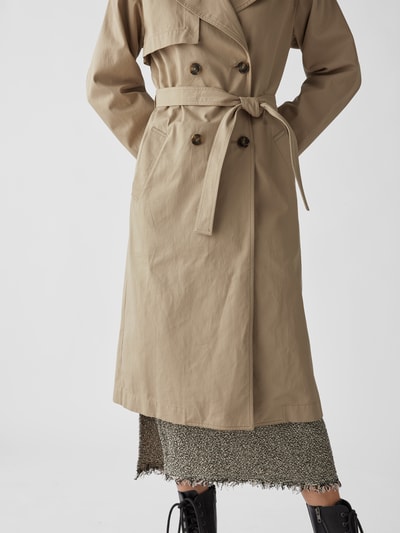 Yves Salomon Trenchcoat mit Taillengürtel Sand 6