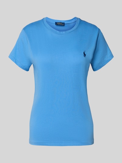 Polo Ralph Lauren T-shirt met labelstitching en ronde hals Blauw - 2