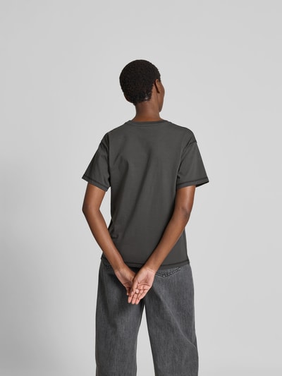 Diesel Regular Fit T-Shirt mit Motiv-Print Dunkelgrau 5