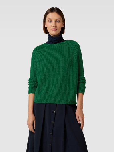 Weekend Max Mara Sweter z dzianiny z okrągłym dekoltem model ‘XENO’ Zielony 4