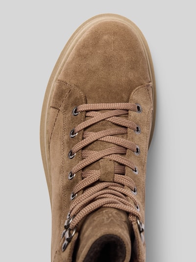 Marc O'Polo Schnürstiefel aus Veloursleder Modell 'ALGOT' Taupe 3