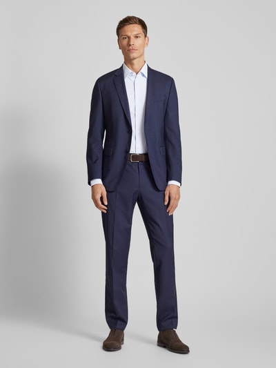 BOSS Slim Fit Business-Hemd mit   Kentkragen Modell 'Hank' Bleu 1