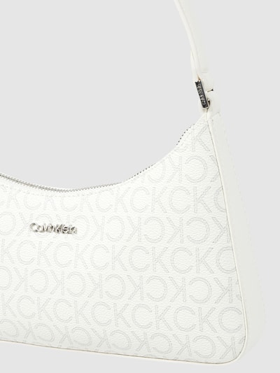 CK Calvin Klein Pochette mit Logo-Muster Ecru 3