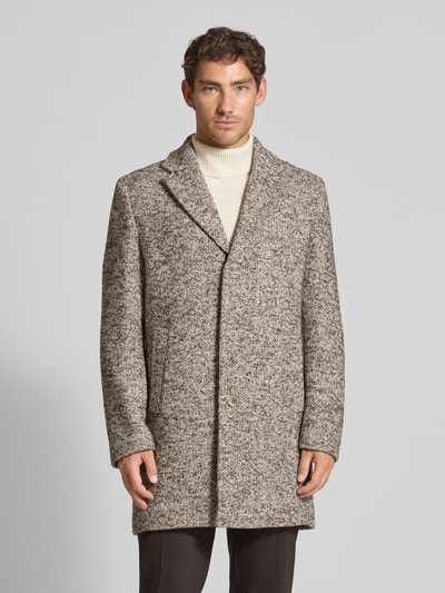 Cinque Lange jas met zijde, model 'SCOTT' Beige - 4