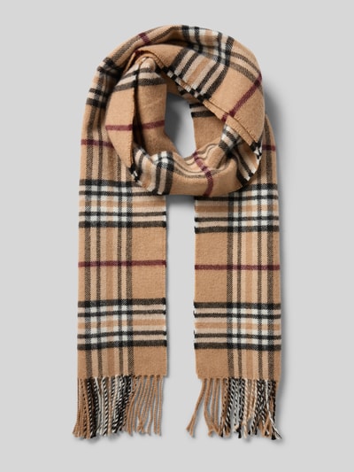 Fraas Schal mit Fransen Modell 'Fraasberry' Camel 1