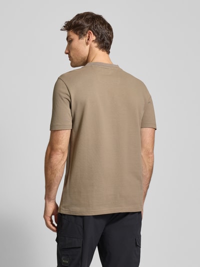 BOSS Green T-Shirt mit Label-Stitching Modell 'Taddy' Beige 5