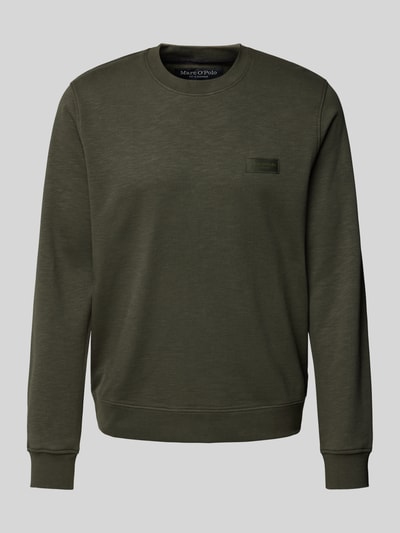 Marc O'Polo Regular Fit Sweatshirt aus Bio-Baumwolle Oliv 2