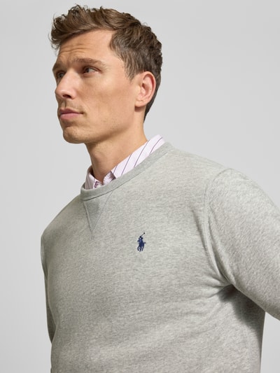 Polo Ralph Lauren Sweatshirt met labelstitching Lichtgrijs gemêleerd - 3