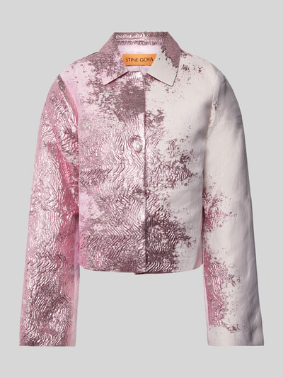 Stine Goya Jacke in schimmerndem Design Modell 'Kiana' Metallic Rosa 1