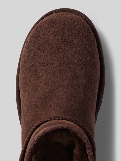 UGG Boots met treklus, model 'CLASSIC ULTRA MINI' Donkerbruin - 3