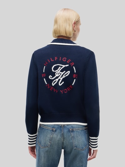 Tommy Hilfiger Relaxed Fit Strickjacke aus reiner Baumwolle Marine 5