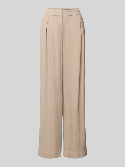 COMMA Broek van viscosemix met steekzakken Zand - 1