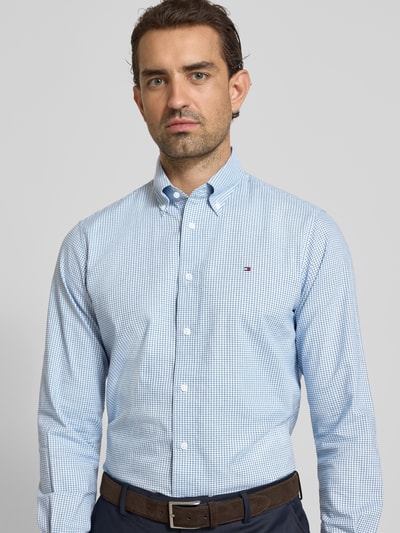 Tommy Hilfiger Regular fit zakelijk overhemd van puur katoen Bleu - 3