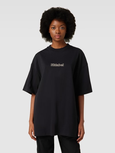 Karo Kauer Oversized T-shirt met ronde hals Zwart - 4