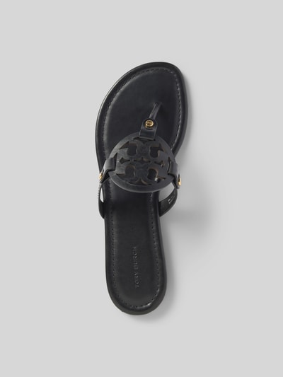 Tory Burch Zehentrenner mit Label-Detail Black 4