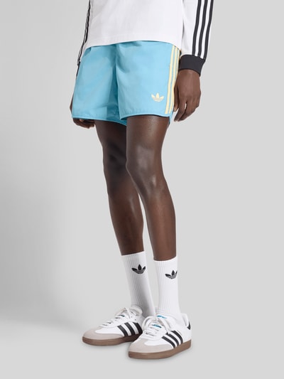 adidas Originals Regular Fit Trainingsshorts mit Logo Stitching Tuerkis 4
