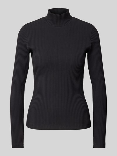 HUGO Longsleeve mit Stehkragen Modell 'Driza' Black 2