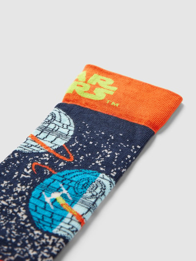 Happy Socks Socken mit Motiv-Print Modell 'Star Wars™ Death Star' Dunkelblau 2