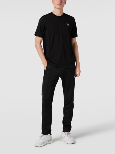 adidas Originals T-Shirt mit Label-Patch Black 1