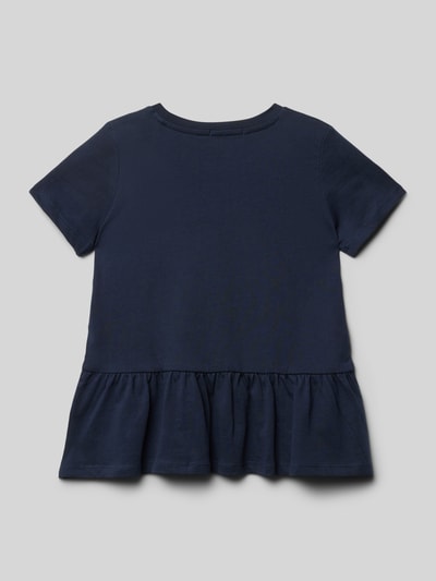 Tom Tailor T-shirt met uitlopend rokdeel Marineblauw - 3