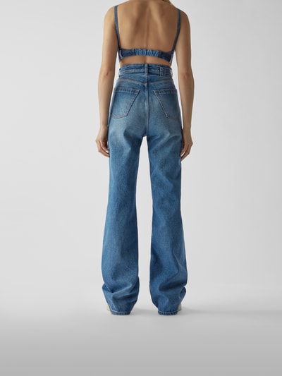 MM6 Maison Margiela High Waist Jeans mit Wide Leg Blau 5