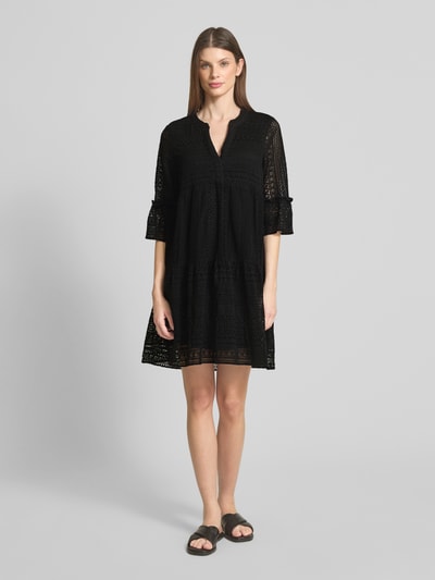 Vero Moda Regular Fit Spitzenkleid aus Baumwoll-Mix Modell 'HONEY' Black 1