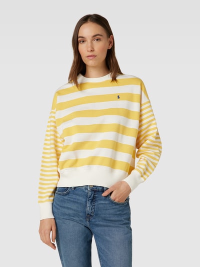 Polo Ralph Lauren Sweatshirt met streepmotief Geel - 4