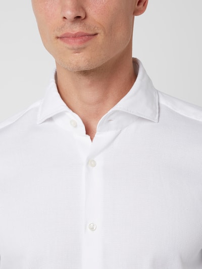 Joop! Slim Fit Slim Fit Business-Hemd aus Baumwolle  Weiss 3