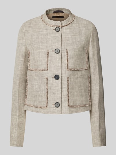 Windsor Blazer mit aufgesetzten Taschen Beige Melange 1