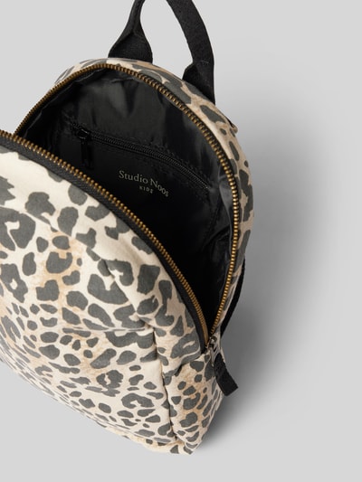 STUDIO NOOS Rucksack mit Animal-Print Sand 5