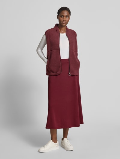 Soyaconcept Midirock mit elastischem Bund Modell 'BANU' Bordeaux 1