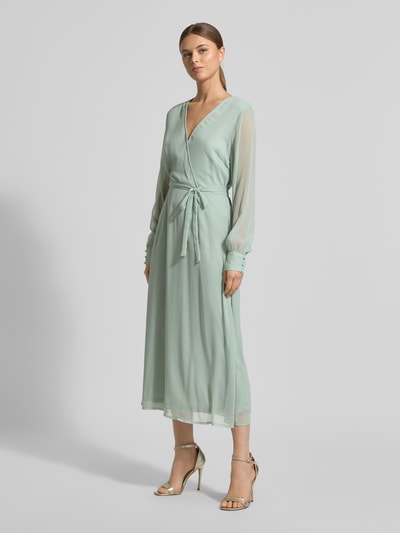 VILA Midikleid mit Taillenband Modell 'FALIA' Hellgruen 1
