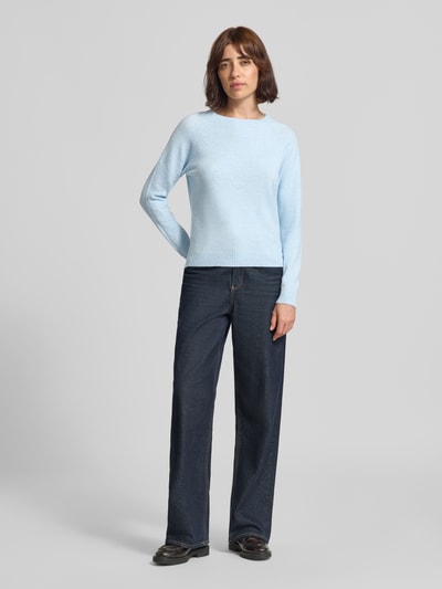 VERO MODA Regular Fit Pullover mit Raglanärmeln Modell 'DOFFY' Hellblau 1