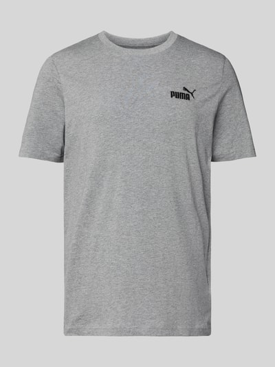 PUMA PERFORMANCE T-Shirt mit Label-Stitching Mittelgrau Melange 2