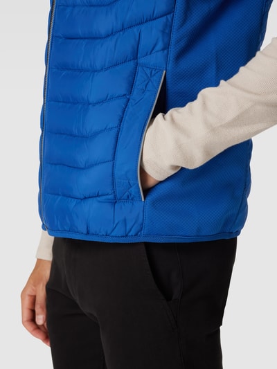 Tom Tailor Bodywarmer met labeldetail Koningsblauw - 3