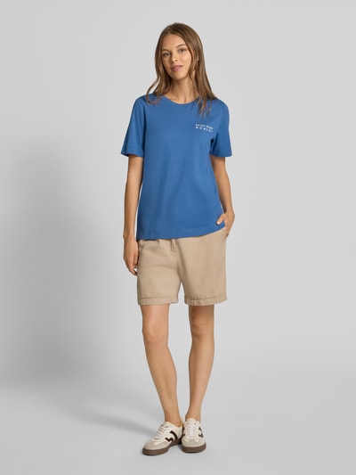 s.Oliver RED LABEL T-shirt o kroju relaxed fit z czystej bawełny Oceaniczny 1