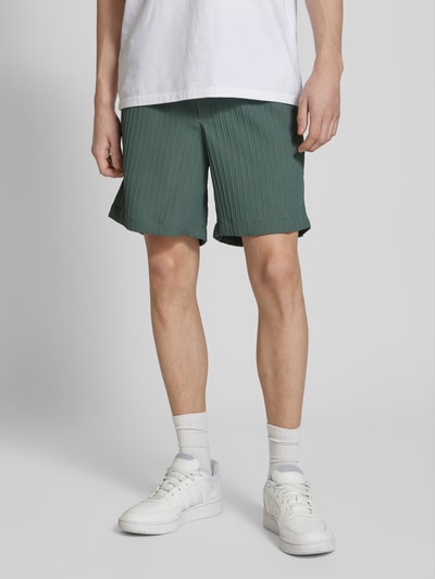 Jack & Jones Regular Fit Shorts mit Strukturmuster Modell 'JAIDEN MASSIMO' Dunkelgruen 4